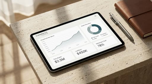 Compass dashboard on a tablet